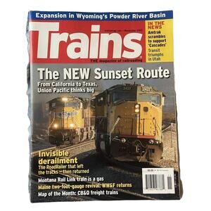 Trains November 2007 The New Sunset Route Map Of The Month Invisible Derailment